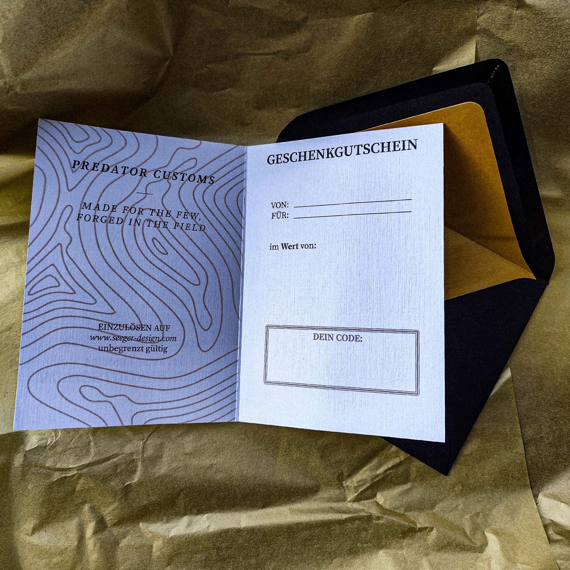 Geschenkgutschein Predator Customs