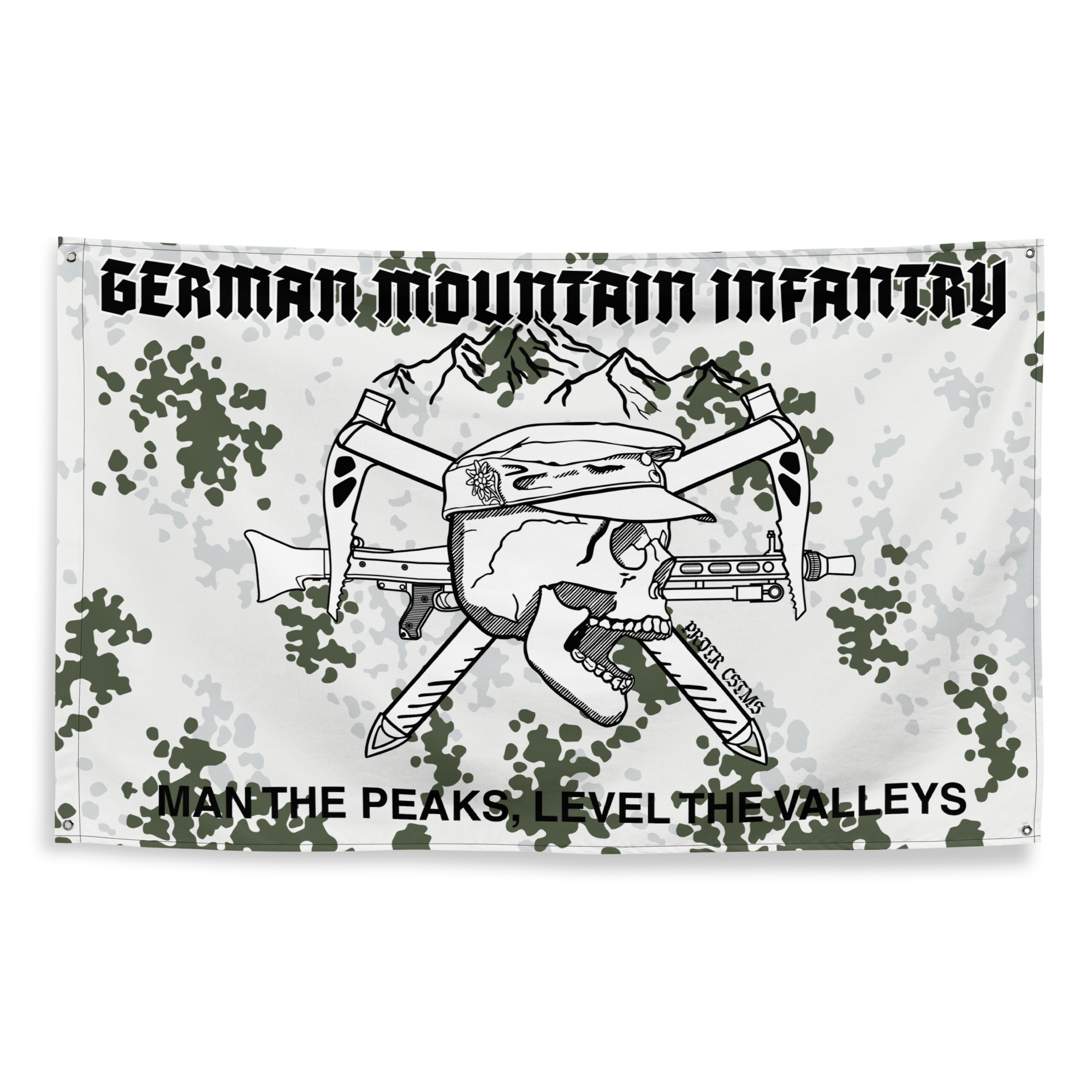 Gebirgsjäger Flagge Schneetarn – Predator Customs