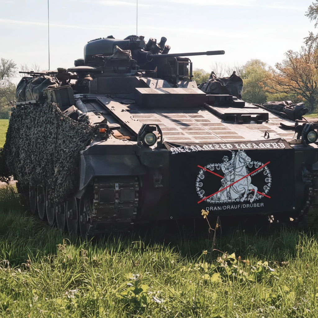 PANZERGRENADIER Dran/Drauf/Drüber Flagge