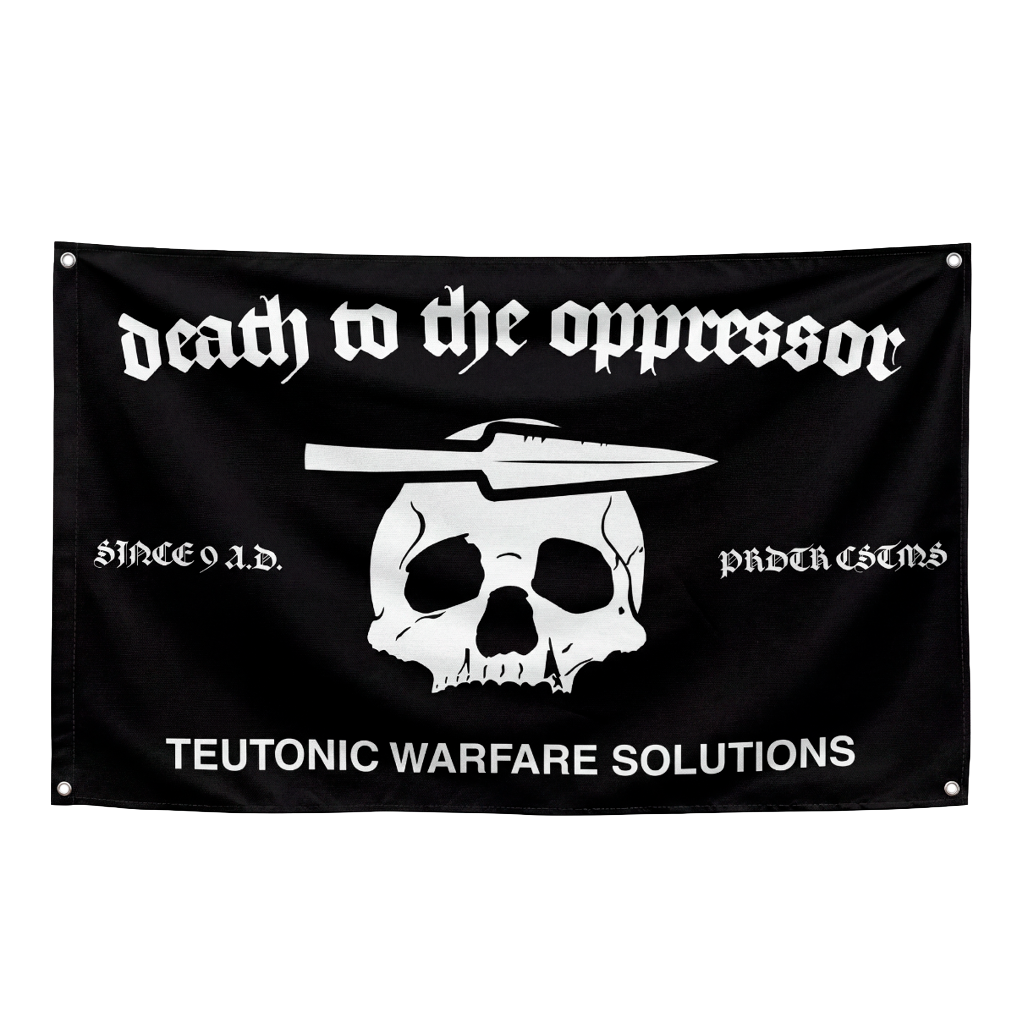 Teutonic Warfare Solutions Flagge Schwarz 150x90cm – Predator Customs