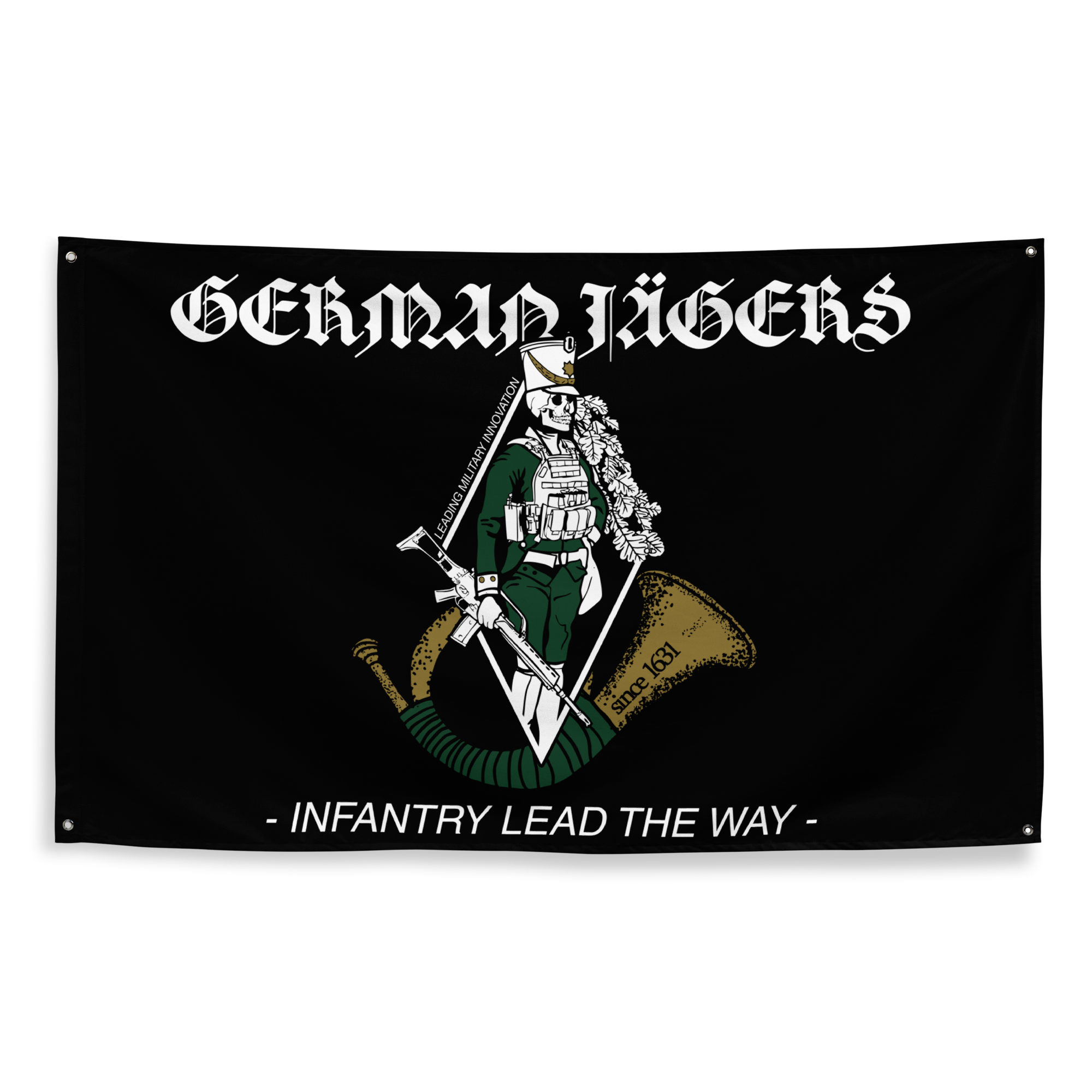 German Jägers Flagge Schwarz – Predator Customs