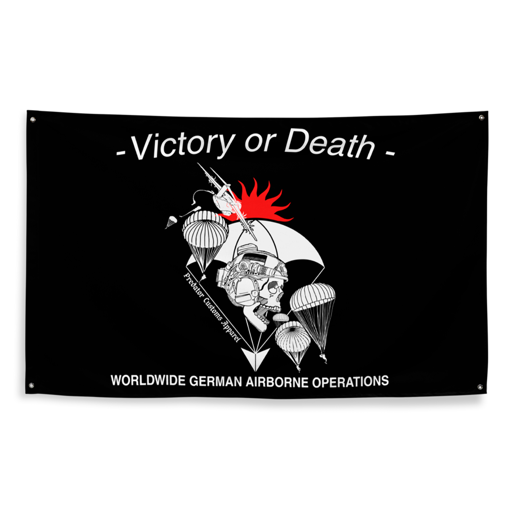 Fallschirmjäger Flagge Schwarz – Predator Customs