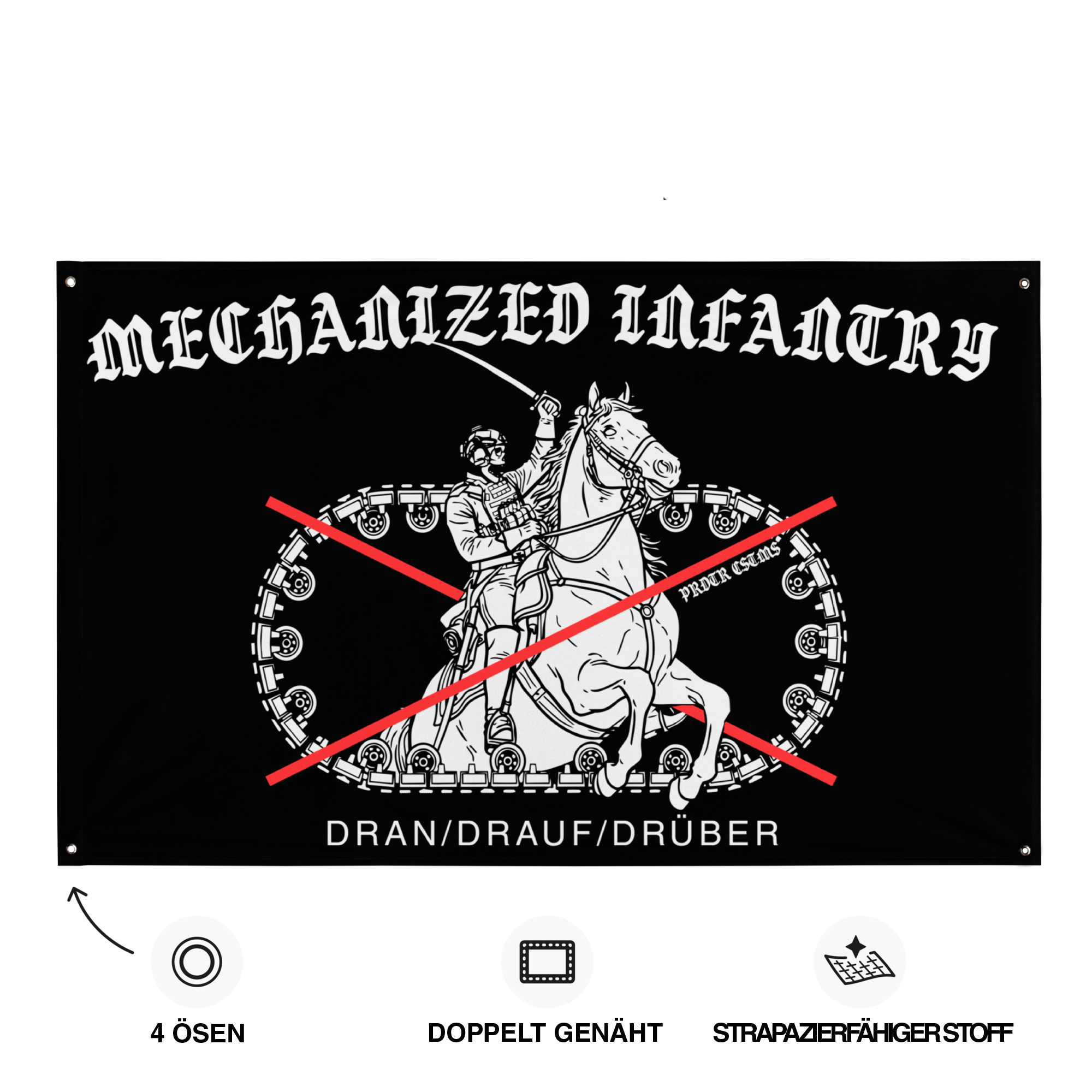 PANZERGRENADIER Dran/Drauf/Drüber Flagge