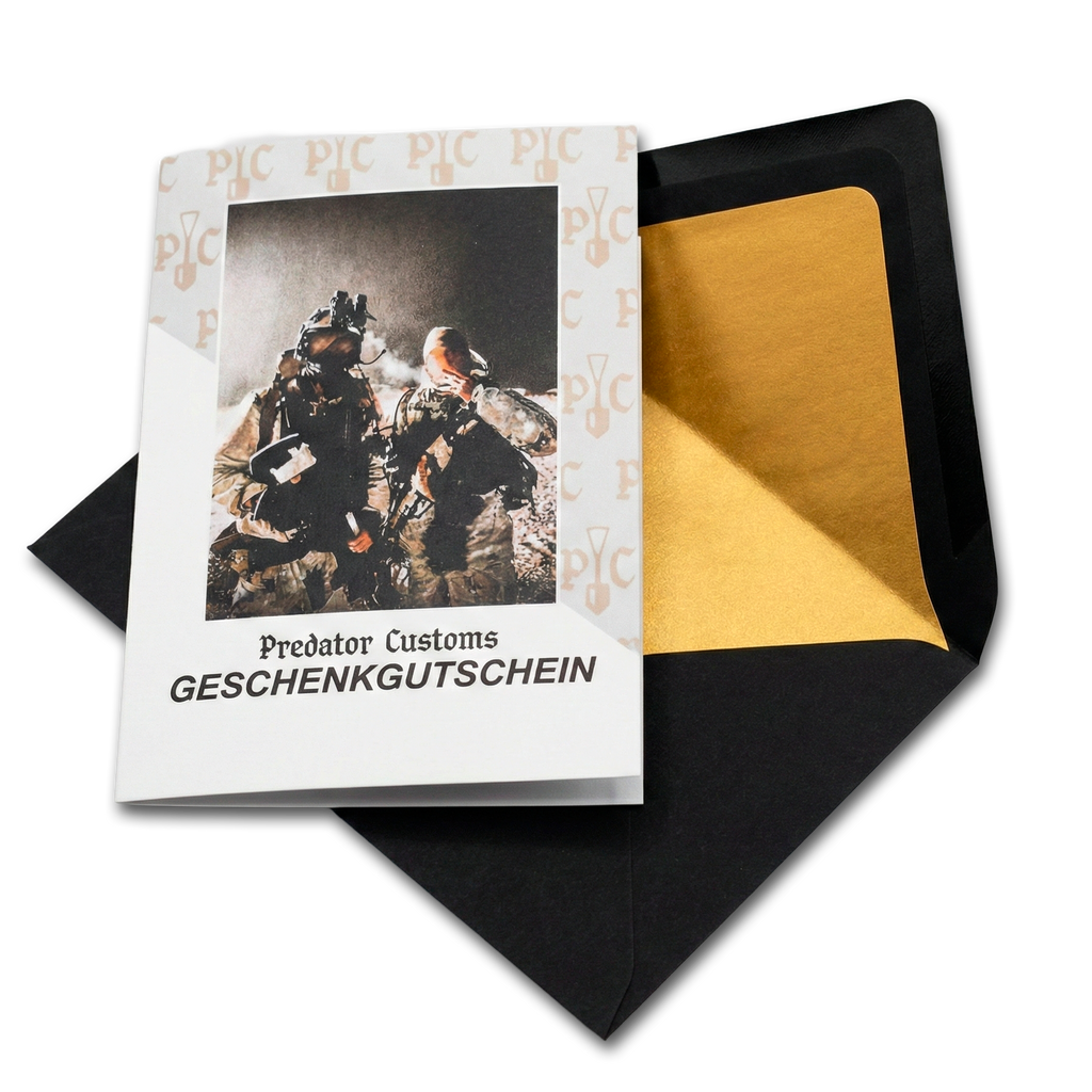 Geschenkgutschein Predator Customs – Militär Merch Gutschein