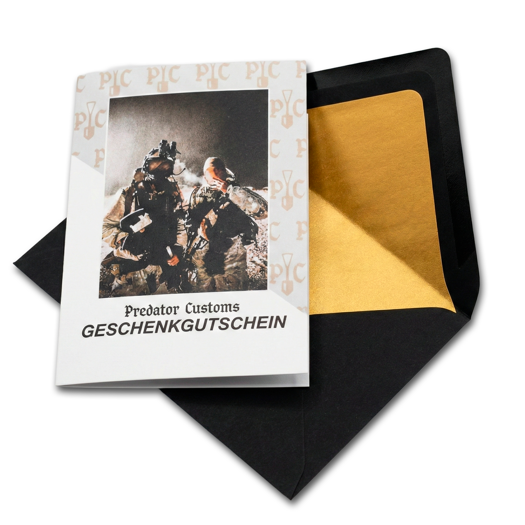 Geschenkgutschein Predator Customs – Militär Merch Gutschein