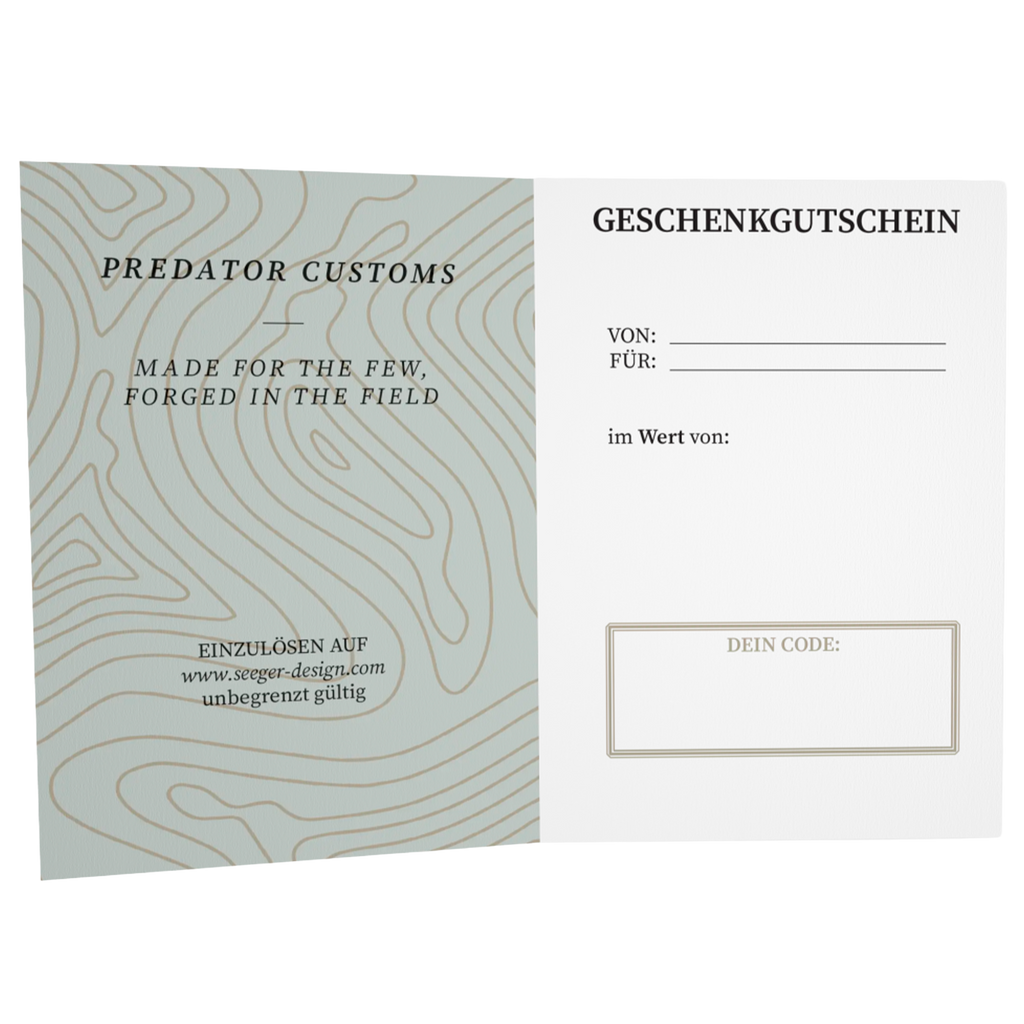 Geschenkgutschein Predator Customs