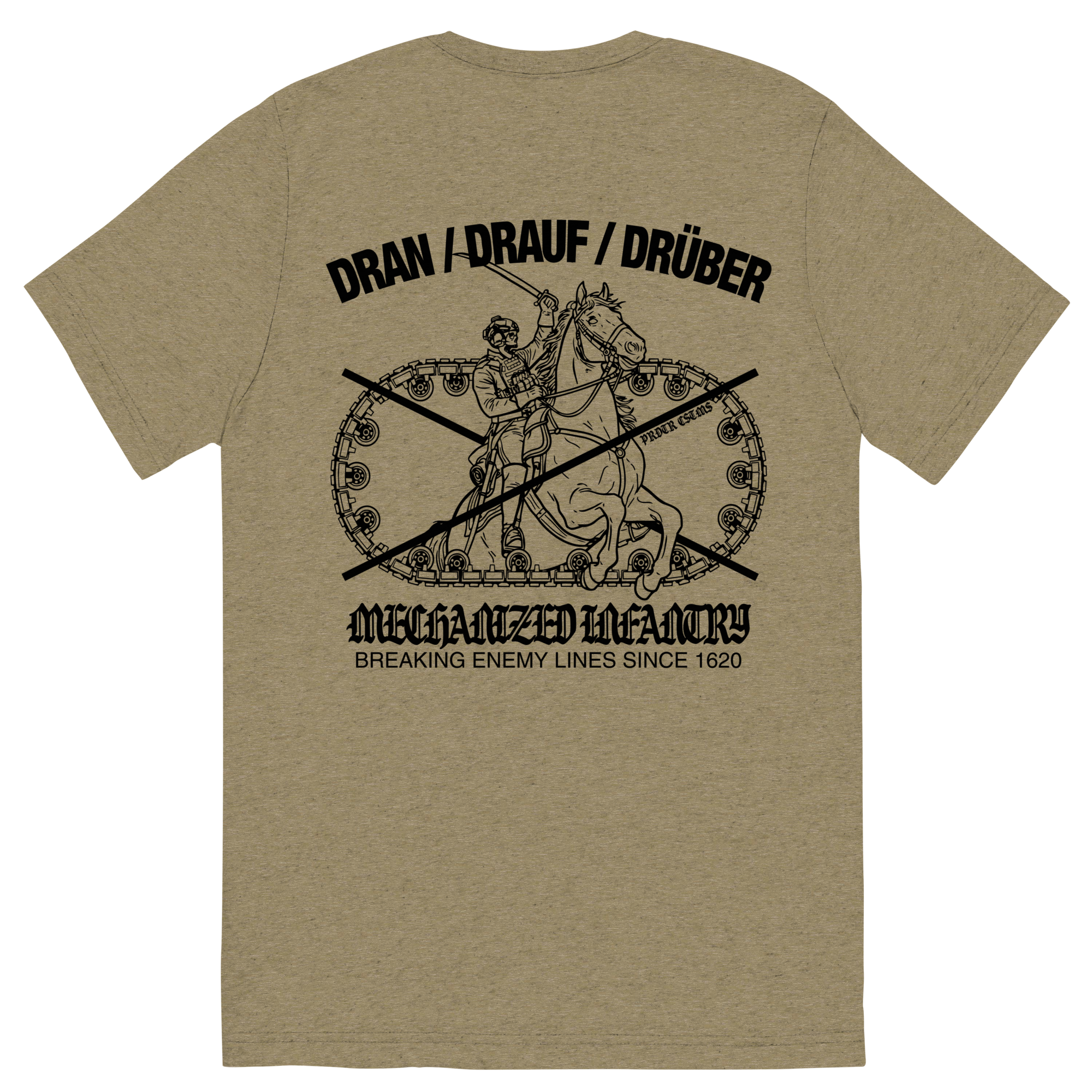 Panzergrenadier Shirt Rücken Olive – Predator Customs Militär Streetwear